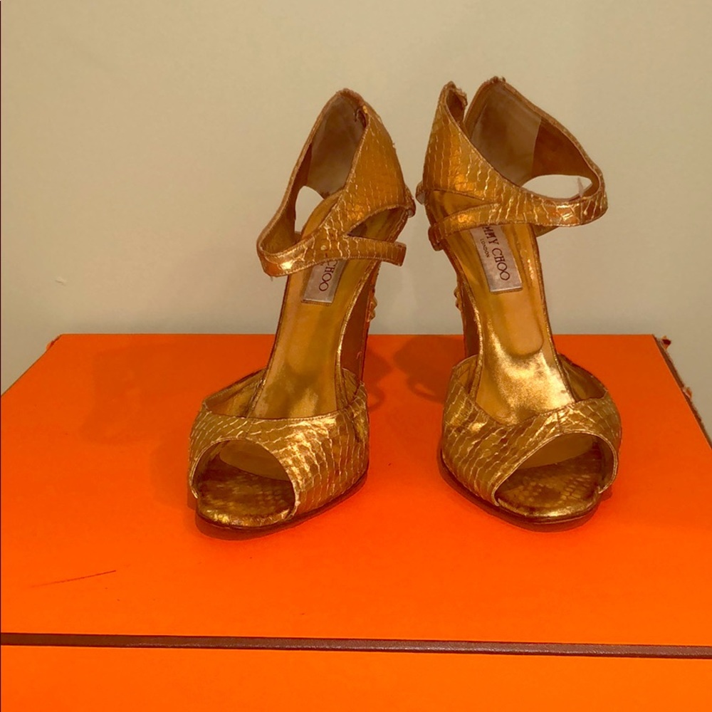 Jimmy Choo golf croc heels